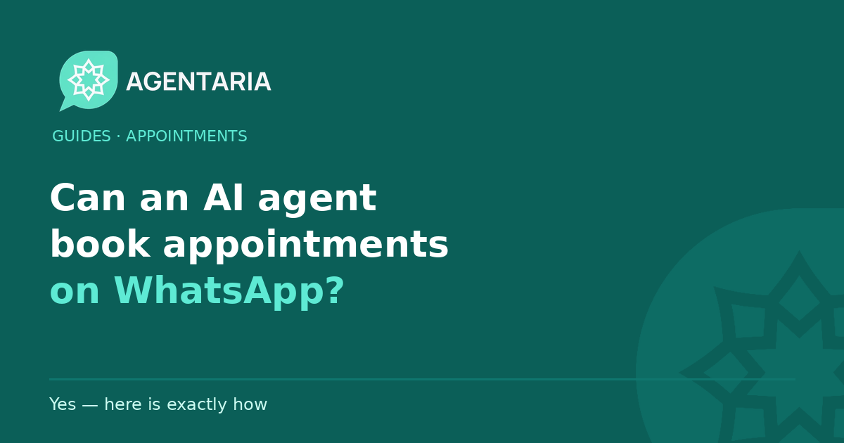 Can an AI Agent Book Appointments on WhatsApp?
